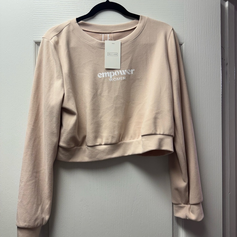 Beige Crop Top